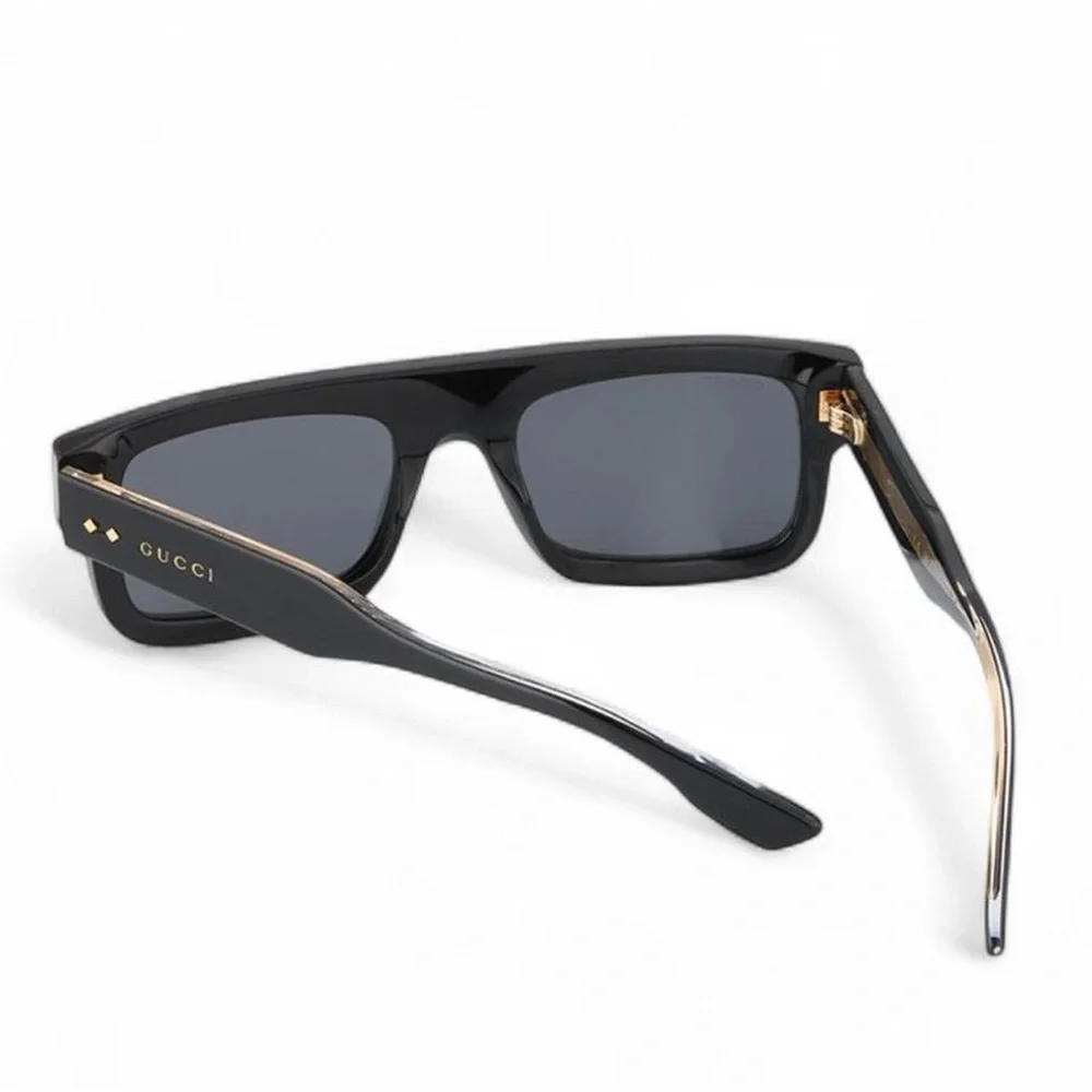 NWT Men’s Designer Gucci Rectangle Acetate Sunglasses 53-21-145 mm - Picture 3 of 5